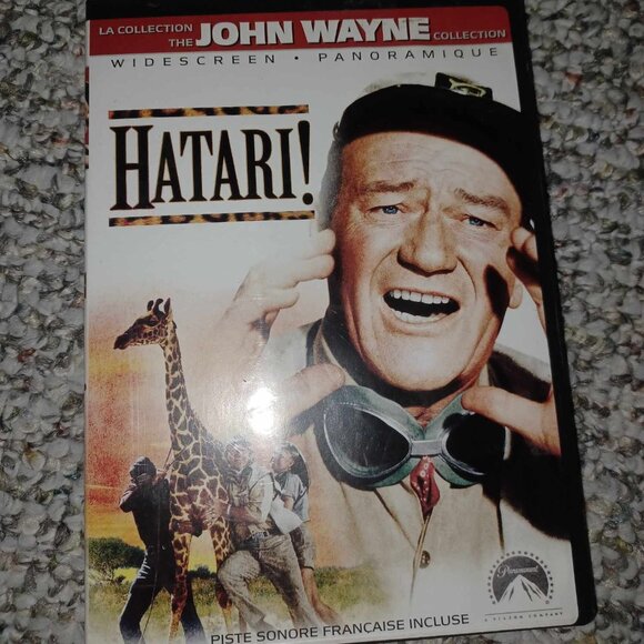 ✨️4/$10✨️DVD John Wayne HATARI - Picture 1 of 2
